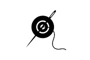 Sewing thread spool and needle, a Graphic by hafijul (Thumbnail 5 of 10)