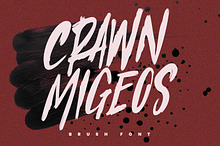 Crawn Migeos Brush Display Font