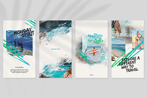 Travel Time Instagram Templates