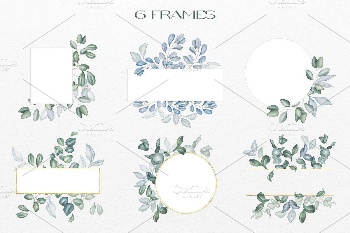 Greenery. Watercolor illustration, a Decorative Illustration by DamriNa art (Photo 7 of 11)