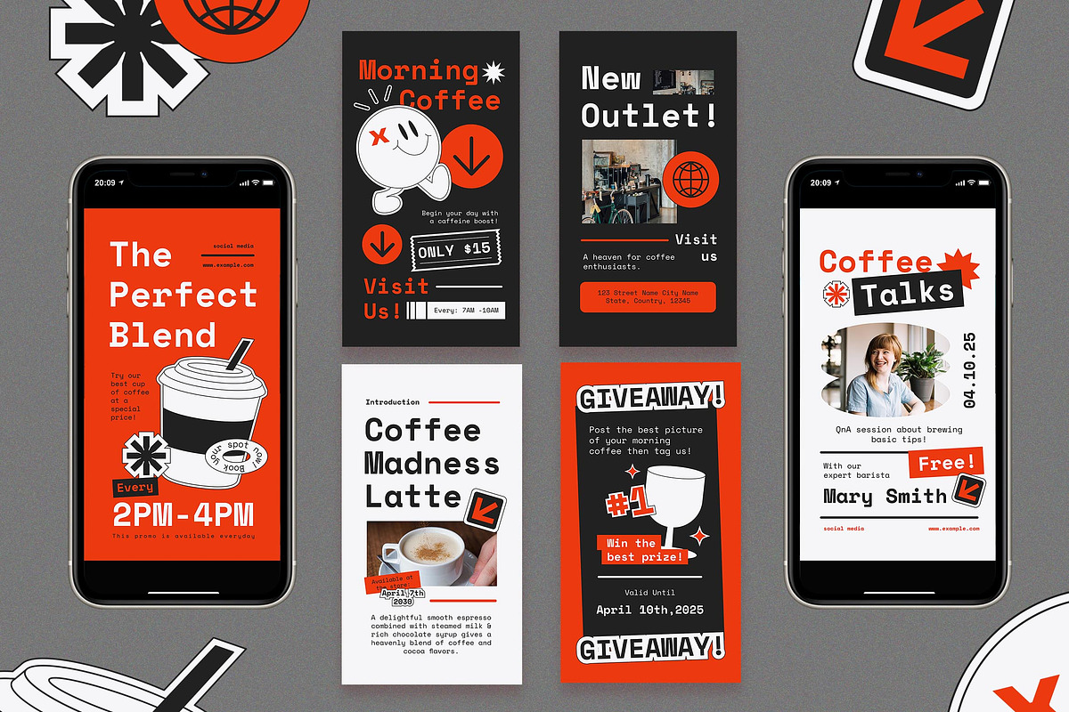 Black Modern Coffee Shop Instagram, a Social Media Template by Aiyari Graphic (Photo 2 of 3)