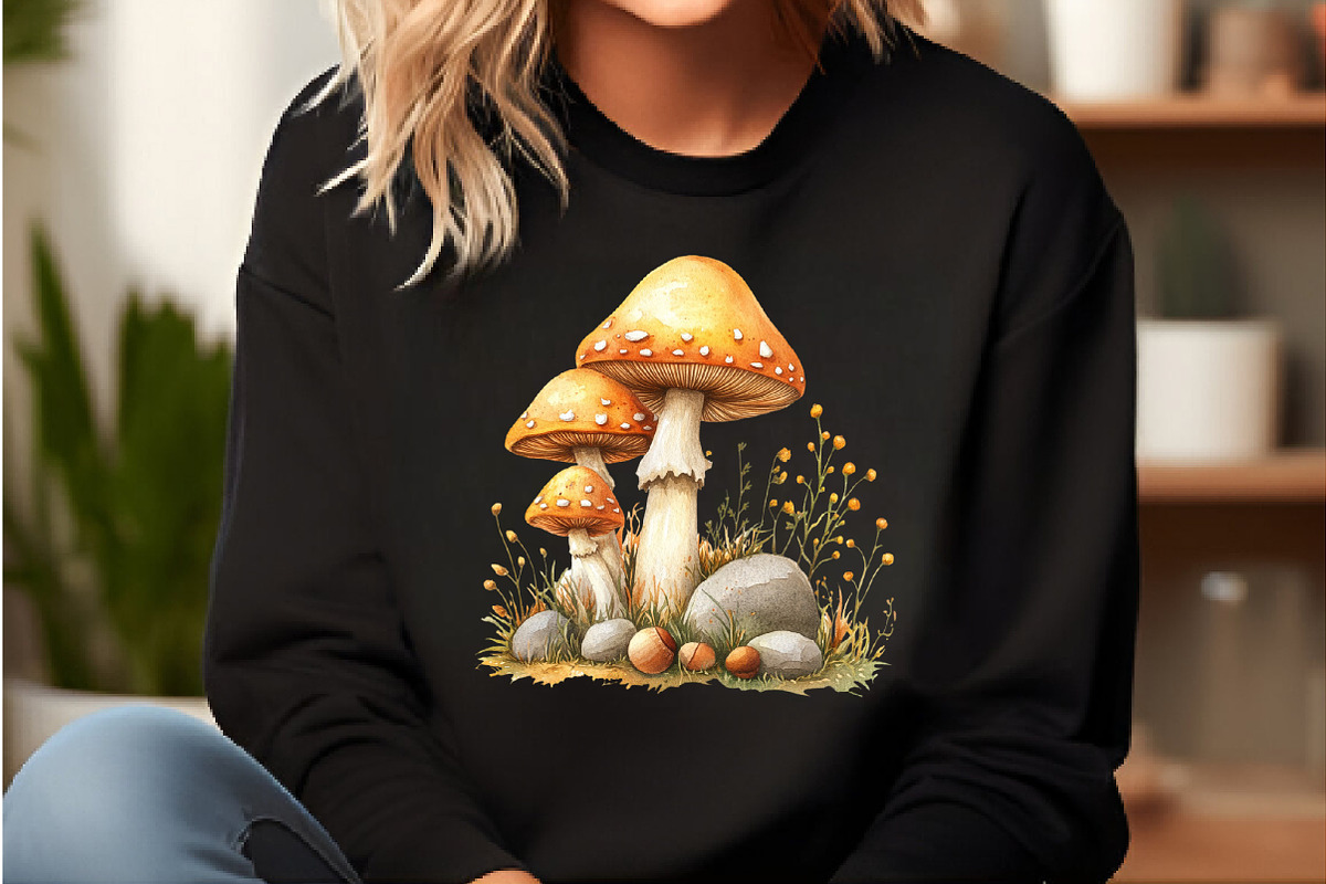 Watercolor Mushroom Clipart bundle, an Illustration by DreamCafeArt (Photo 6 of 9)