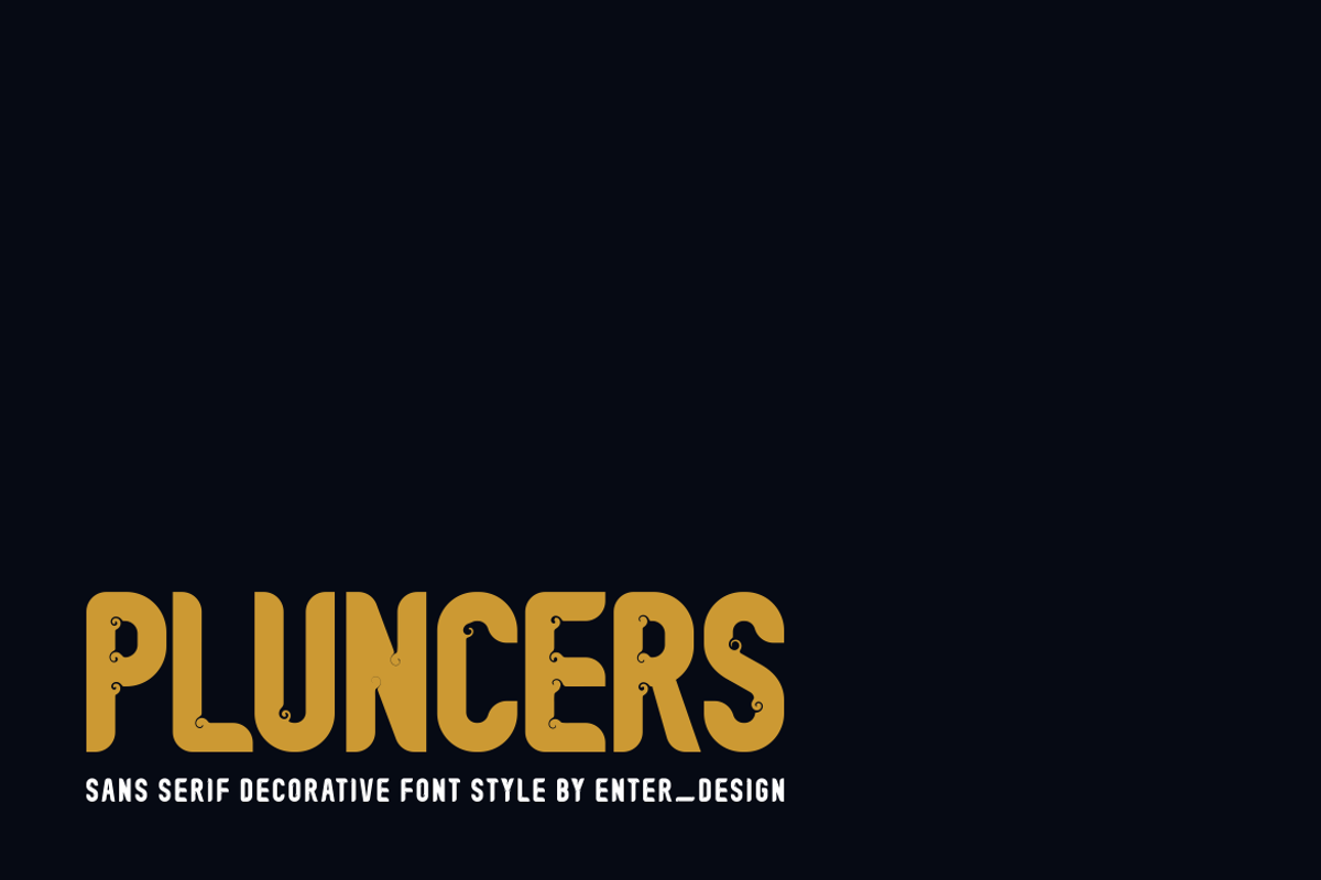 Pluncers Font, a Sans Serif Font by albert_kalingga (Photo 3 of 6)