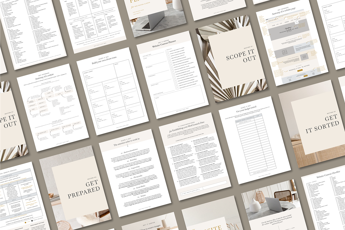 Website Project Planner Template, a Presentation Template by January Made Design (Photo 2 of 14)