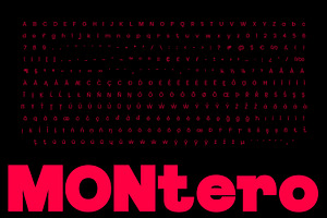 Montero Display Typeface