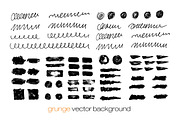 Vector set of brush strokes., a Texture Graphic by DikayaMiau (Thumbnail 1 of 3)