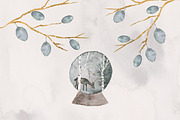 Scandinavian Winter Watercolor Set, an Animal Illustration by RhianAwni (Thumbnail 8 of 13)