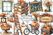 Vintage Fall Decorations Clipart, an Illustration by Designking (Thumbnail 1 of 4)