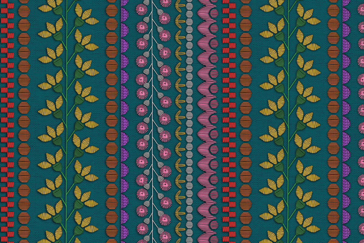 Procreate 3D Digital Embroidery, a Brush Add-On by Hanna Inaiáh (Photo 3 of 11)