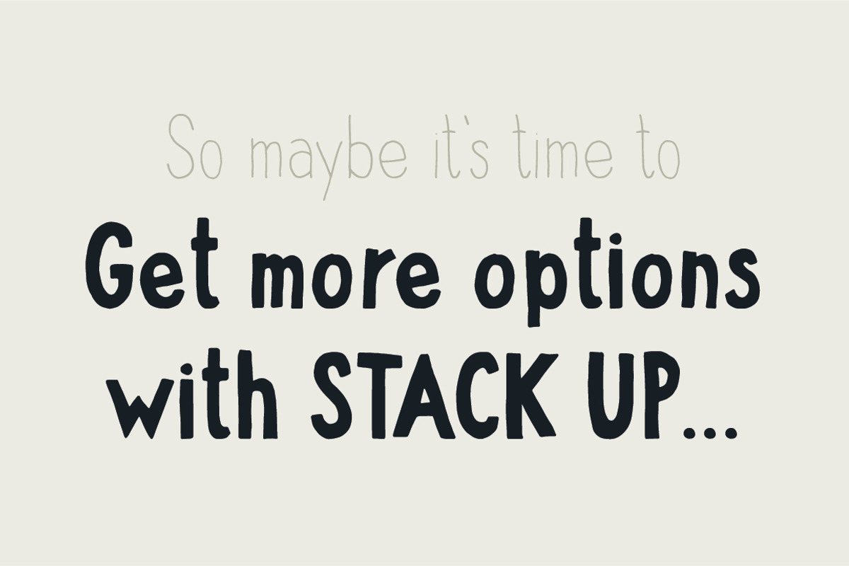 Stack up - The universal font family preview 5