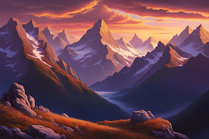 Pretty mountains landscape image, a Nature Photo by ComfortQ