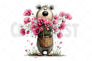 Mother's Day Teddy Bear Clipart, an Illustration by Craft Nest (Thumbnail 11 of 12)