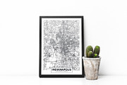 5 maps of USA cities set 4, an Illustration by MaximGertsen (Thumbnail 8 of 9)