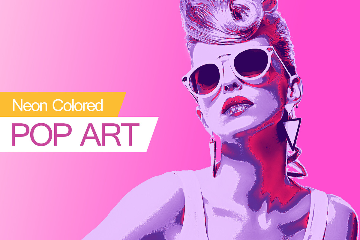 Neon Colored POP ART, an Action Add-On by PSD Action (Photo 3 of 5)
