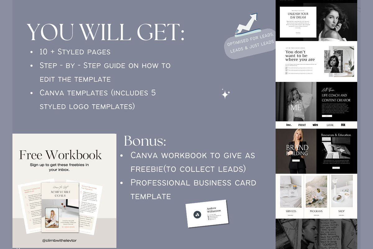 Wix website template coach, a Wix Template by Climbwithelevator (Photo 4 of 9)