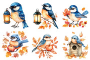 Cute Autumn Jay Sublimation Clipart, an Illustration by CitraGraphics (Thumbnail 4 of 6)