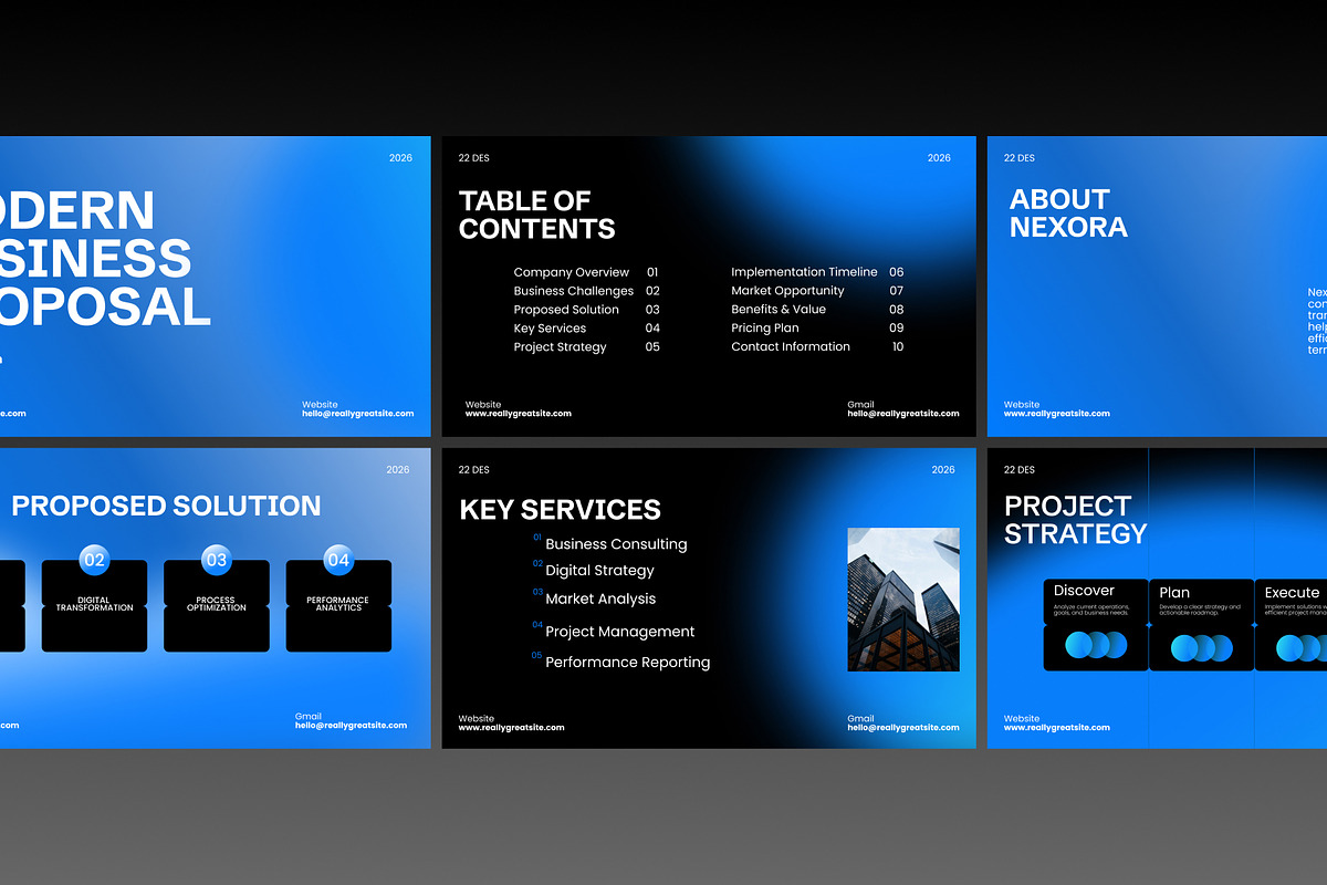 Modern  Business Presentation, a Presentation Template by adoestudio (Photo 6 of 8)