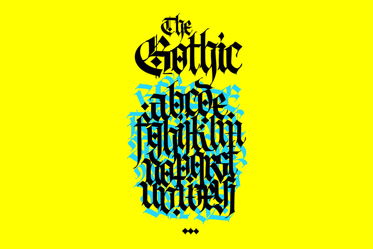 Gothic vector letters - 13, an Object Graphic by GeekClick (Photo 9 of 16)