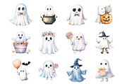 Cute Ghost Halloween, an Illustration by Design Market (Thumbnail 2 of 3)