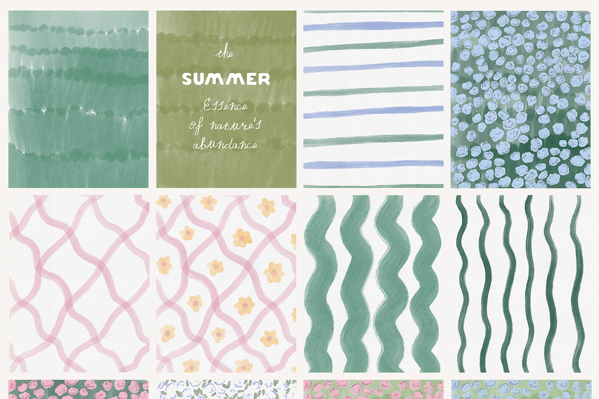 Hand-Painted Summer Backgrounds, a Background Graphic by Lana Elanor (Photo 12 of 15)