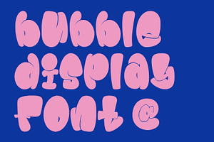 Jamboo Fat Bubble Display Font