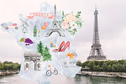 Watercolor Map Creator Wedding, an Illustration by Kaya Fonts (Thumbnail 9 of 23)
