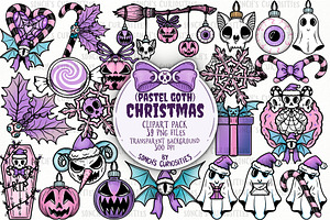 Pastel & Spooky Christmas Patterns