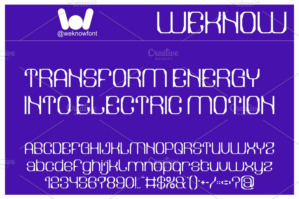Electric Machine font, a Sans Serif Font by weknow (Photo 3 of 8)