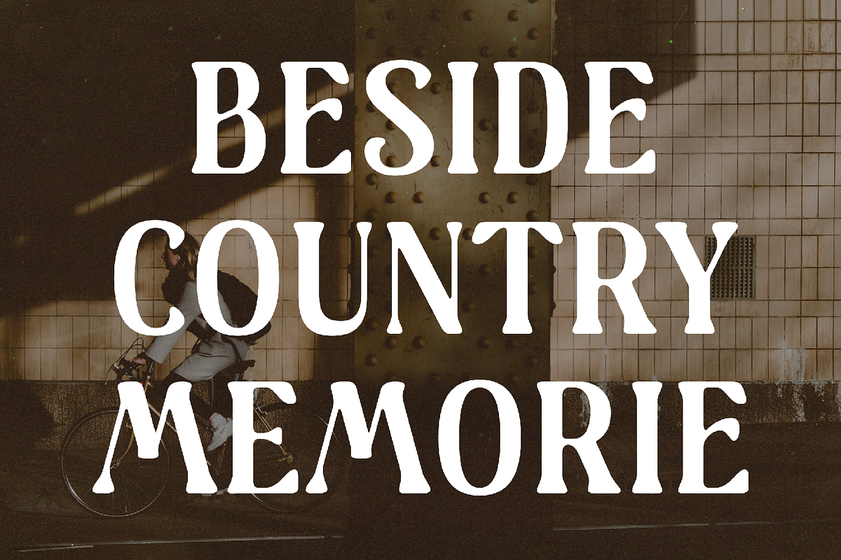 Sunitage - Vintage Display Font, a Handwritten Font by AQR Studio (Photo 3 of 8)