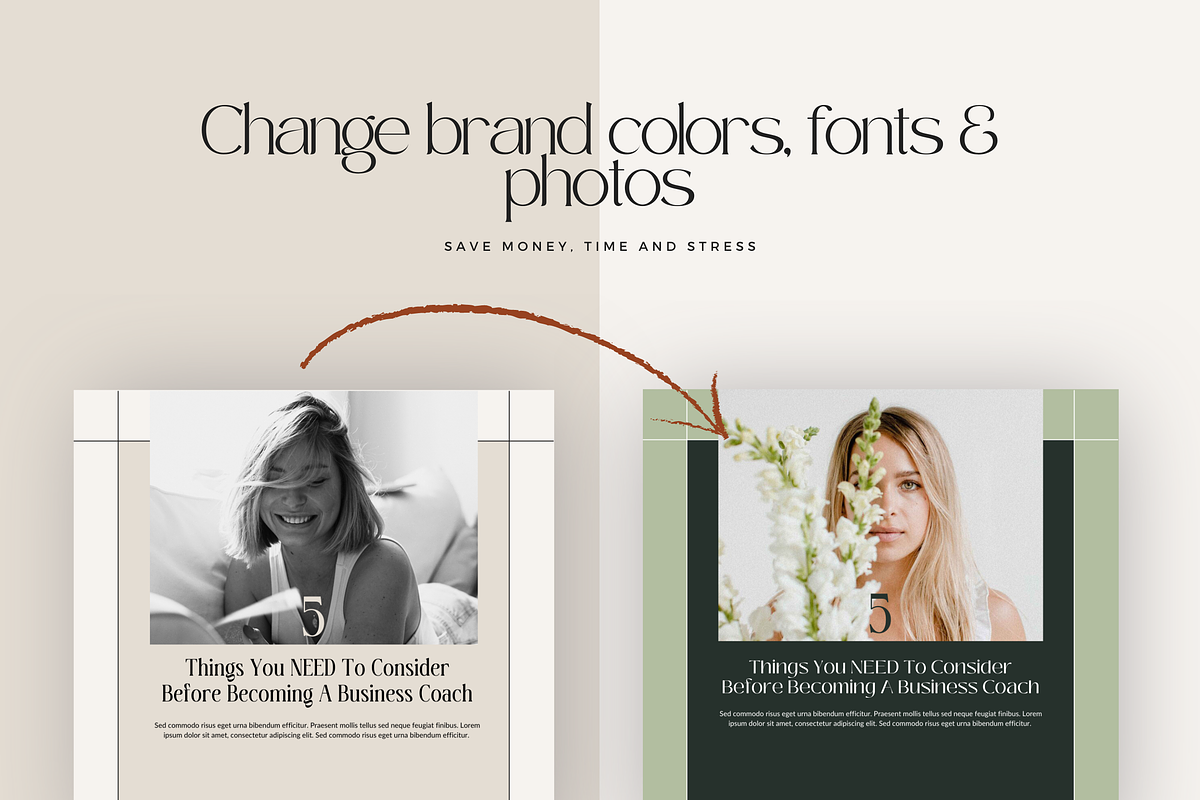 Canva Coaching Designer Kit Ingrid, a Social Media Template by Lovely Confetti (Photo 5 of 9)