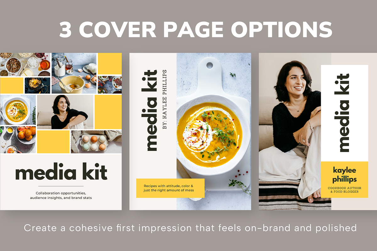 Influencer & Blogger Canva Media Kit preview 3