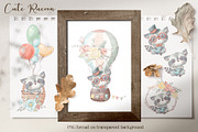 Cute woodland animals clipart., an Animal Illustration by Yuliya Art (Thumbnail 11 of 19)