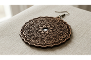 Mandala Earring Vector, an Object Graphic by hafijul (Thumbnail 2 of 11)