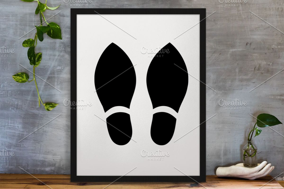 Footprint Silhouette SVG, a Texture Illustration by newminddesign (Photo 3 of 3)