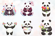 Mother's Day Panda Sublimation Png, an Illustration by RobertsArt (Thumbnail 3 of 7)