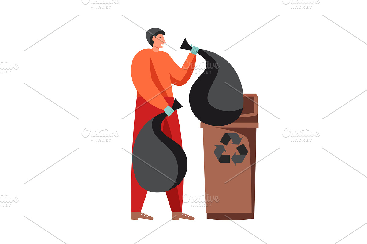 Cleaning company service, vector, a Person Illustration by Sky Pics Studio