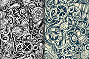 Nautical Graphics Doodles Patterns, an Object Illustration by BALABOLKA (Thumbnail 3 of 6)