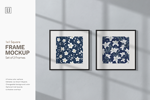 1x1 Square, 2 Frame Mockup