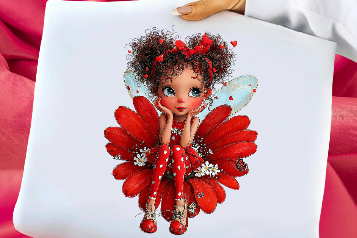 Whimsical Valentines Fairy Clipart, an Illustration by Libby Wishes (Photo 4 of 8)
