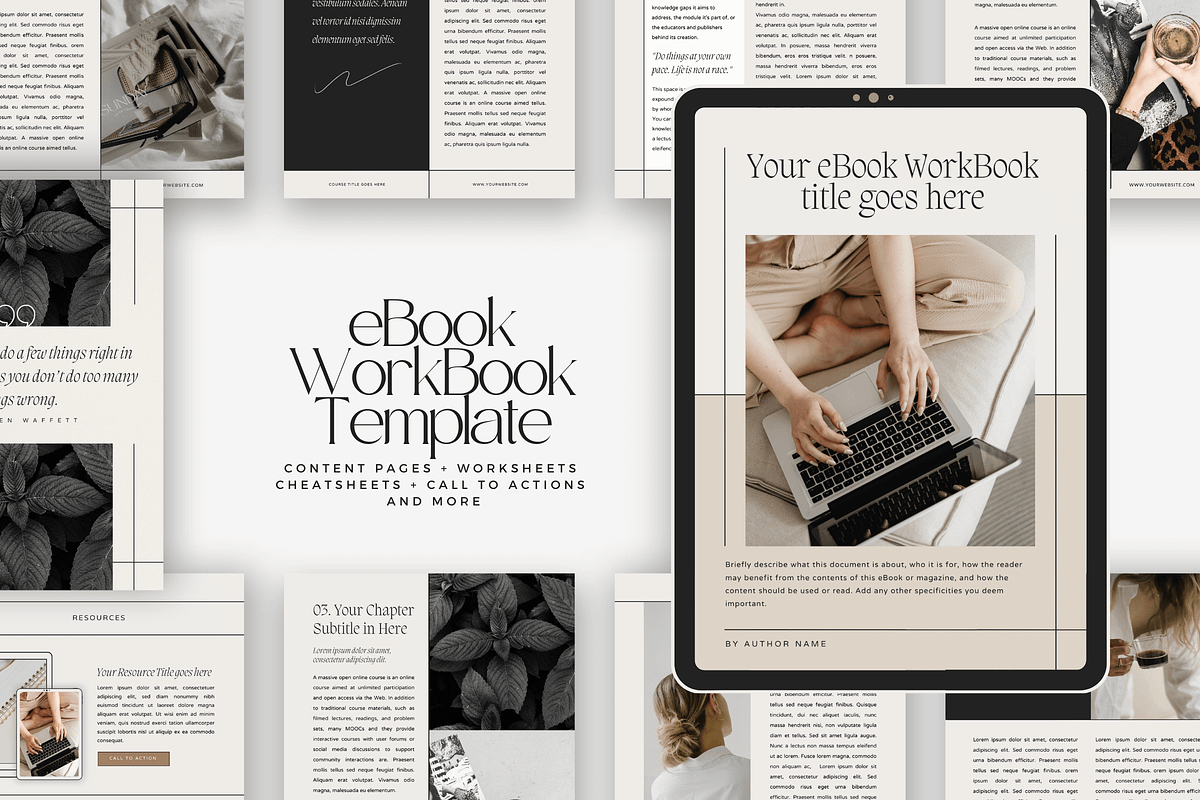 Canva Coaching Ebook WorkBook Hattie, a Magazine Template by Lovely Confetti (Photo 1 of 8)