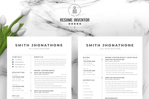 Clean Resume Template Black Resume