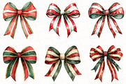 Coquette Christmas Bow Clipart, an Illustration by OK Design (Thumbnail 4 of 4)
