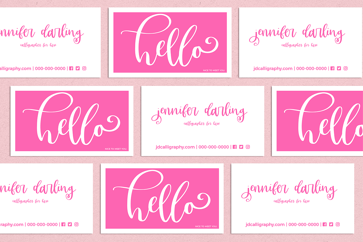 Dear Journal Calligraphy Font preview 4
