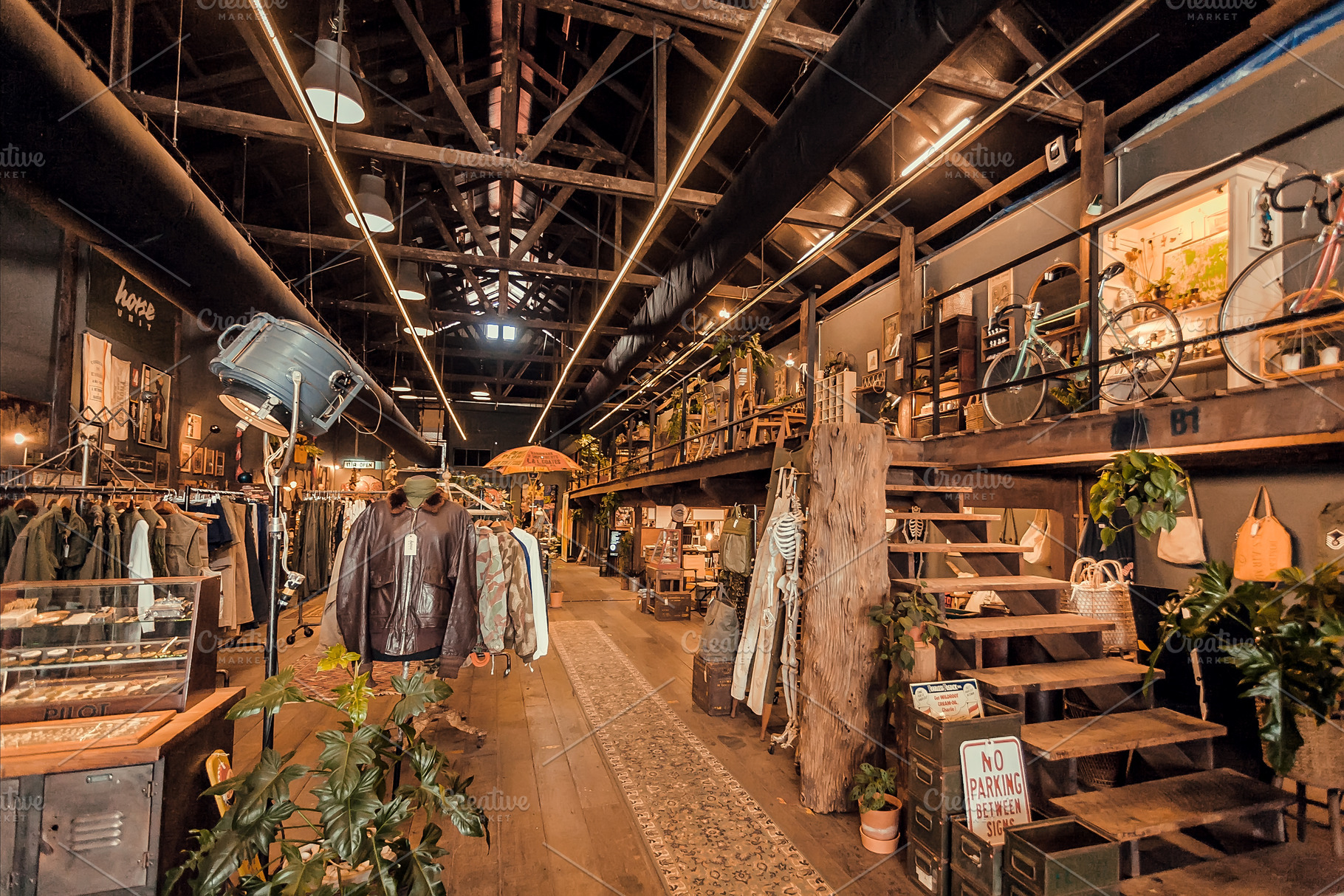 Old warehouse space with antiques, a Beauty & Fashion Photo by Radiokafka