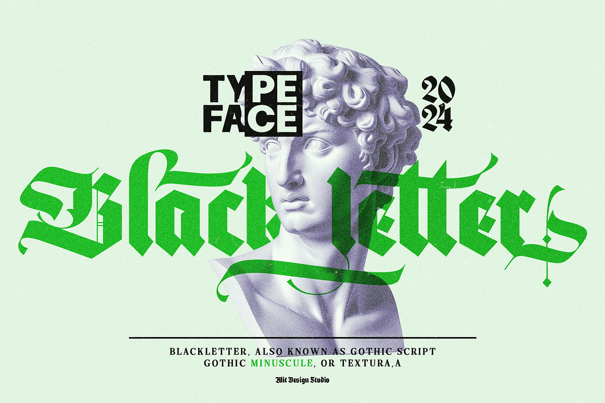 Black Brave Typeface, a Blackletter Font by alit design (Photo 8 of 21)