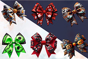 Halloween Coquette Bow Sublimation C, an Illustration by SVGArt (Thumbnail 2 of 8)