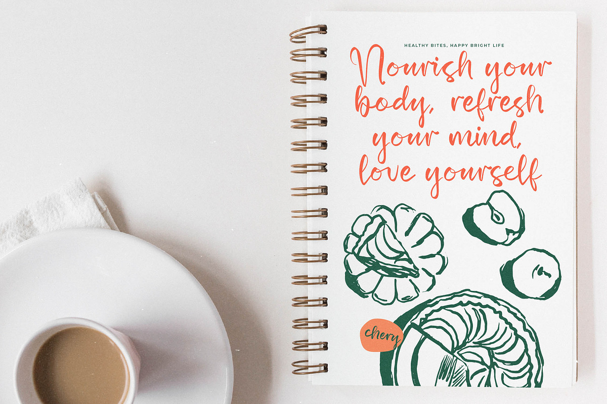 Fluffy Batter Modern Handbrush Font, a Script Font by stylishtype.co (Photo 14 of 15)