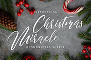 Christmas Miracle Brush Script, a Script Font by Quothron (Thumbnail 1 of 6)