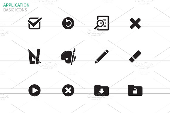 Application Interface Icons
