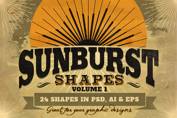 Sunbursts Shapes Vol.1 preview 6